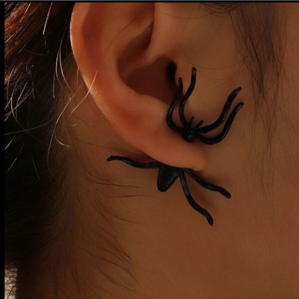 HUGE 3D SPIDER HALLOWEEN EARRINGS
